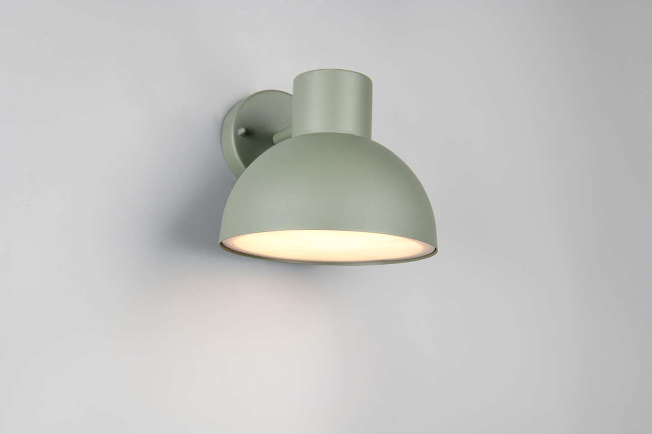 Aplica de perete pentru exterior Elbe, TRIO, 20x18.5 cm, 10W, 1x E27, aluminiu, verde - imagine 7